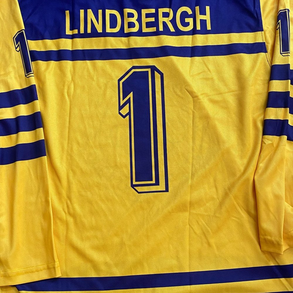 1980 SWEDEN PELLE LINDBERGH LAKE PLACID OLYMPIC JERSEY Sz Men's 2XL  RARE…